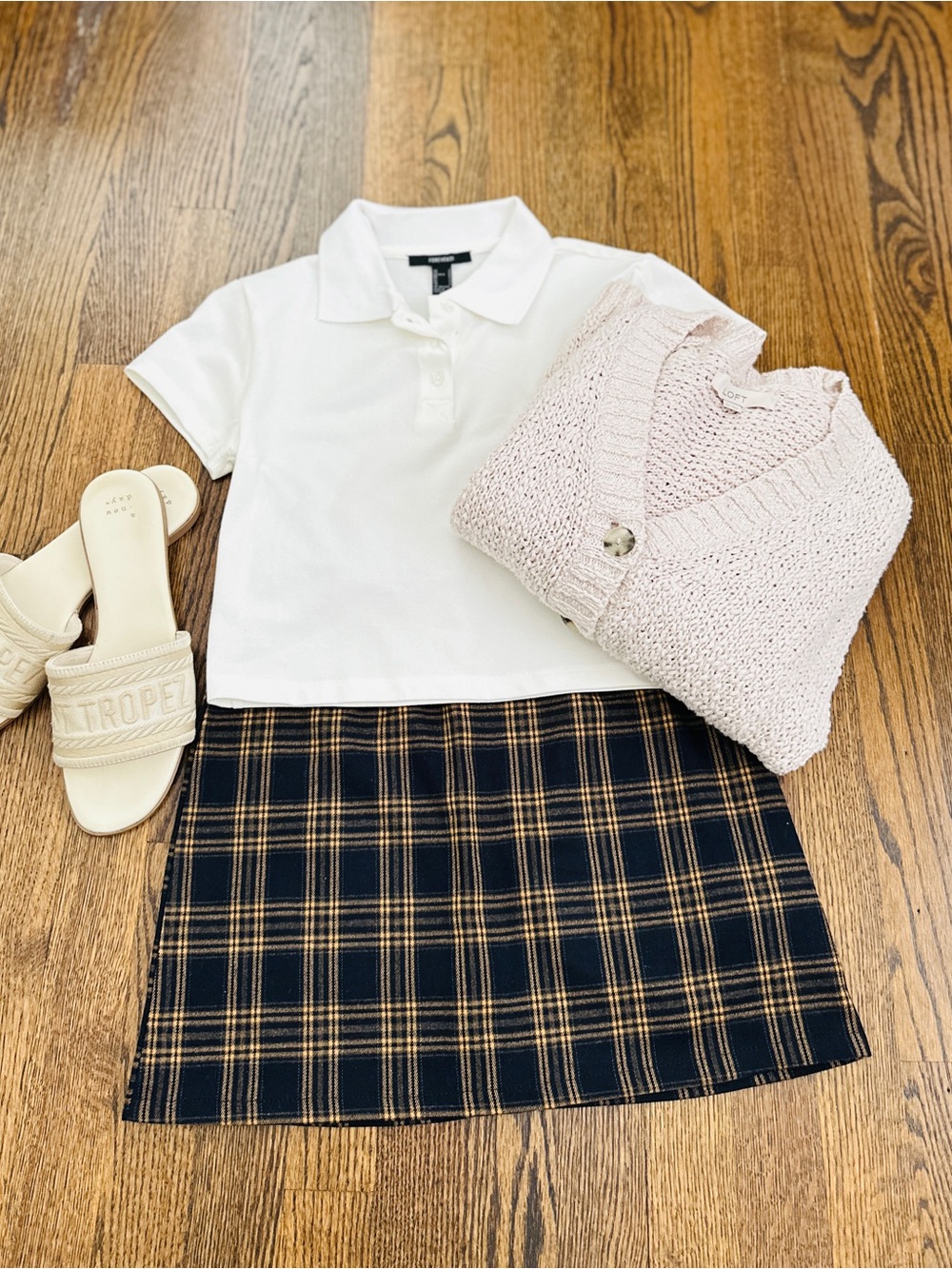 SHEIN Plaid Mini Skirt